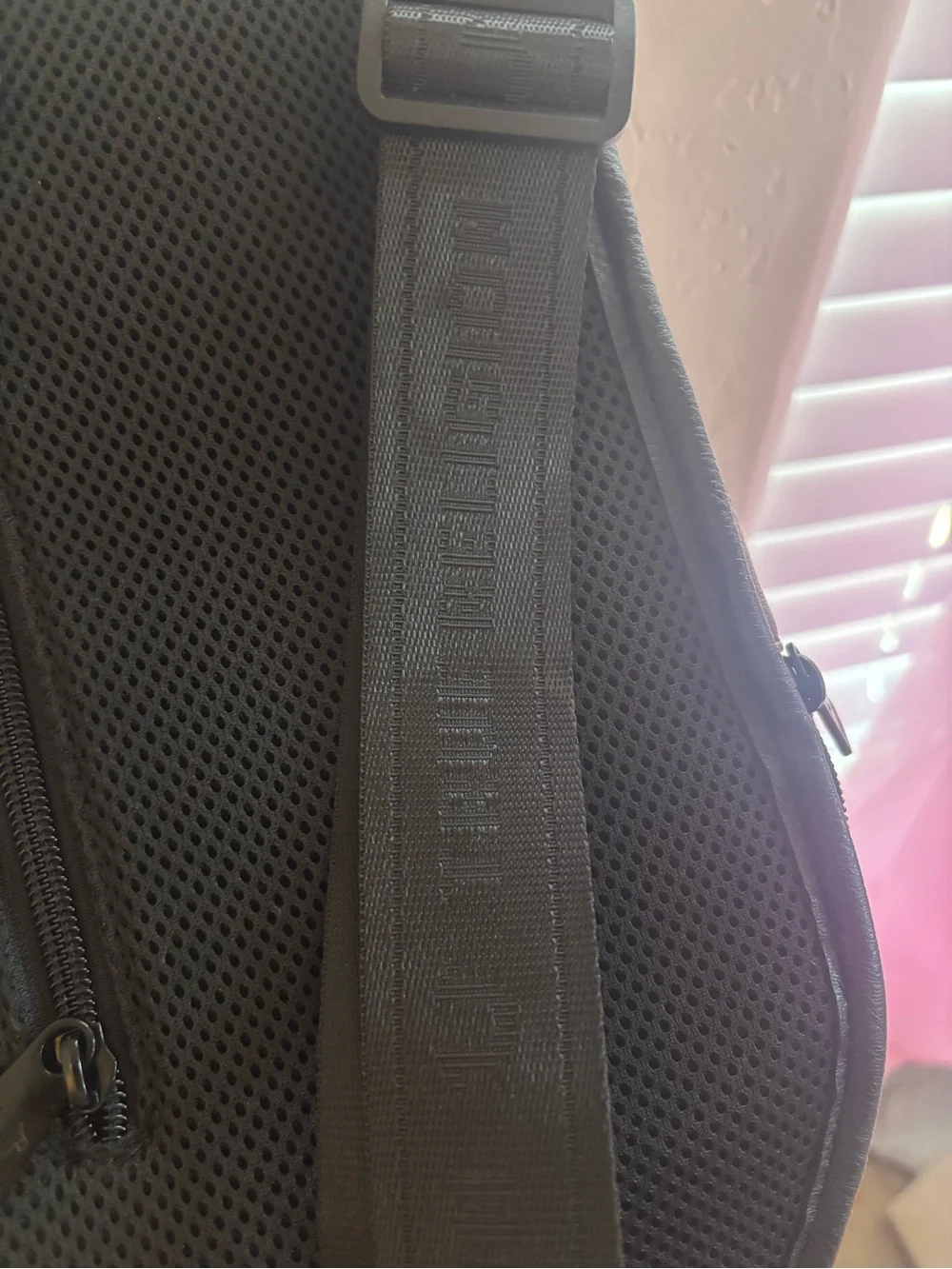 True Religion Black Logo Monogram Crossbody Bag NEW